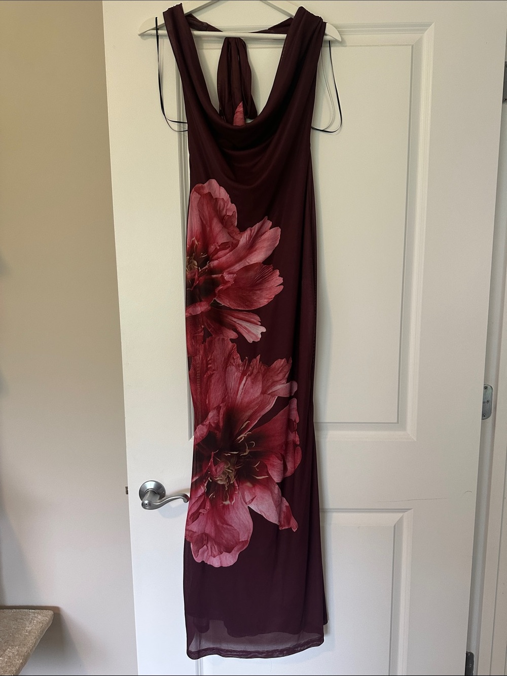Floral Burgundy Maxi Dress